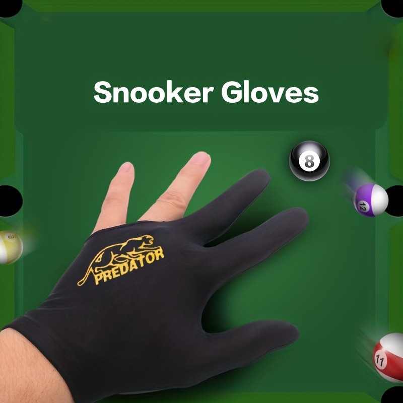1pc Billiard Glove, Unisex Breathable Anti-Slip Three Fingers Open Pool  Glove For Playing Pool/Cue Sports