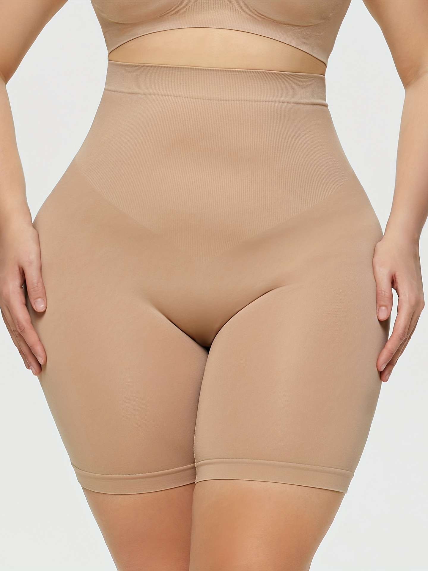 Plus Size Casual Underwear Women's Plus Plain High - Temu