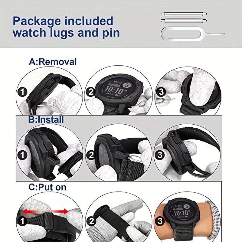 For Garmin Instinct/Instinct Tide/Tactical Silicone Watch Band Strap  Bracelet