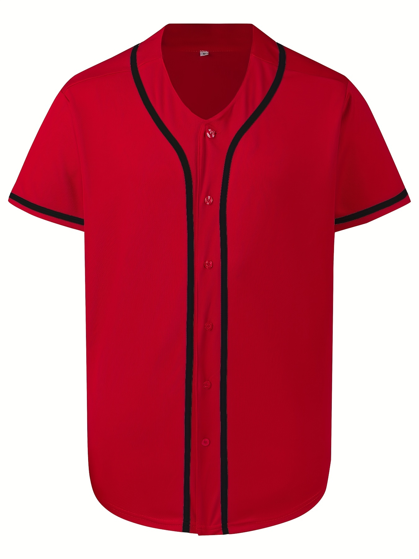 Blank Plain Hip Hop Hipster Baseball Jersey, Button Up Sport Shirt, Uniforms  For Men Women - Temu