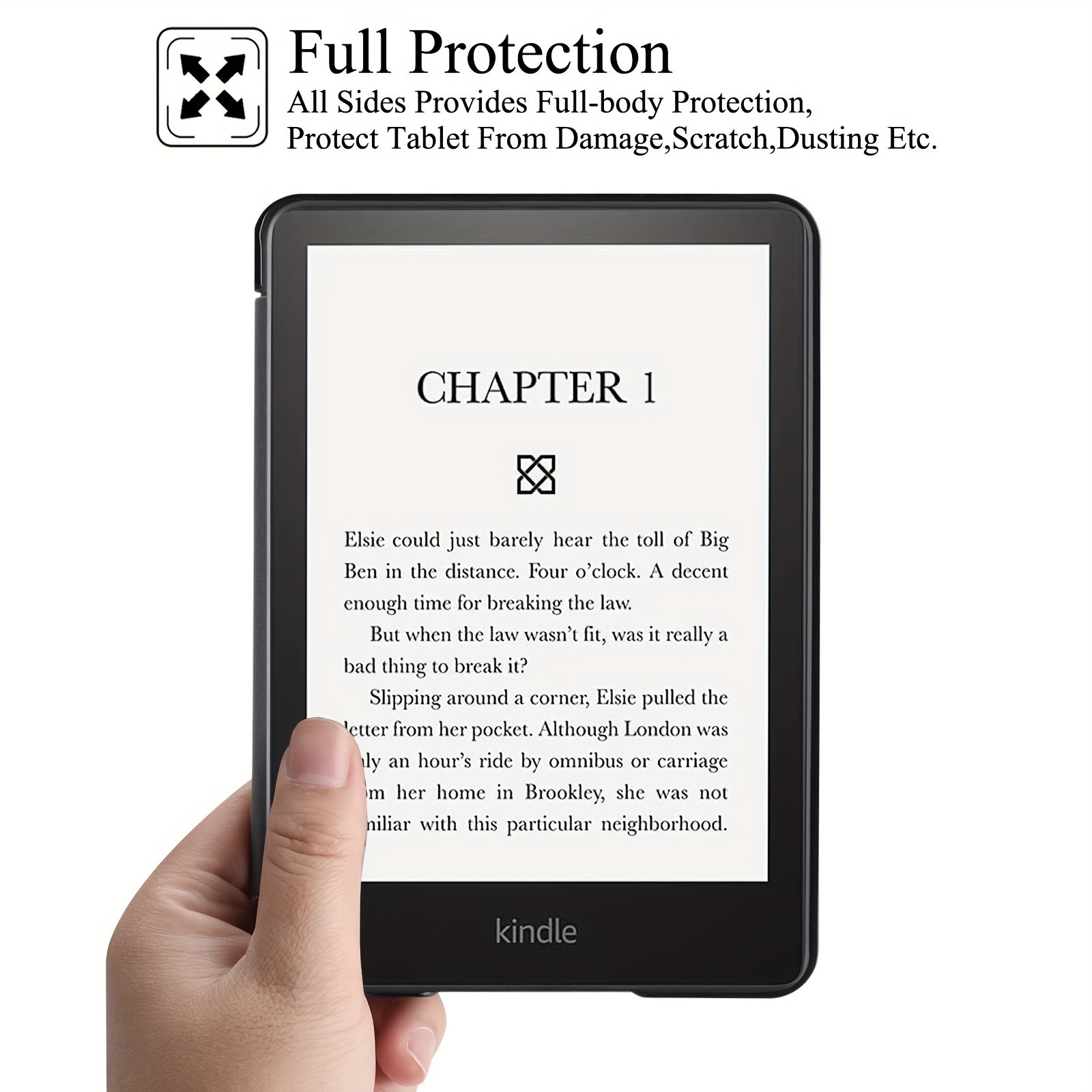  Funda para Kindle de 6 pulgadas (11ª generación 2022) lector de  libros electrónicos, funda delgada y ligera de piel sintética con función  de encendido y apagado automático para Kindle básico de