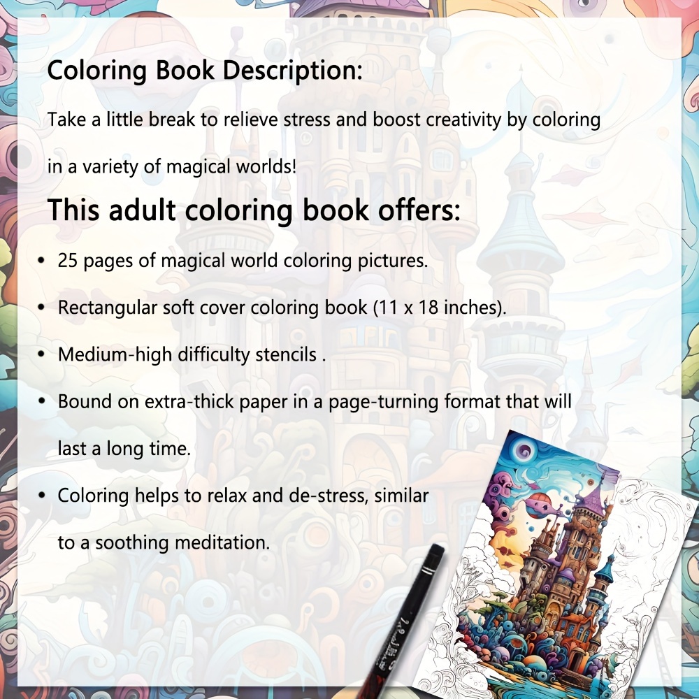 Positive Thinking Coloring Book For Adults Stress Reduction - Temu