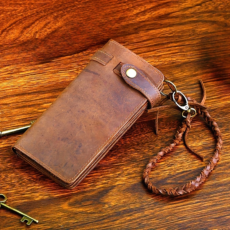 Genuine Leather Vintage Men's Keychain Holder Wallets