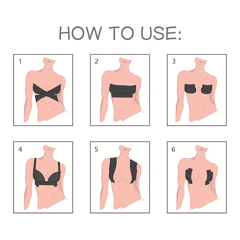 Invisible Breast Lift Tape Adhesive Support for Strapless Dresses