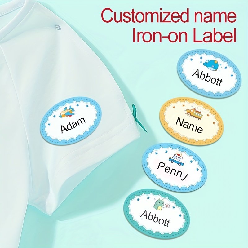 Custom name tag stickers