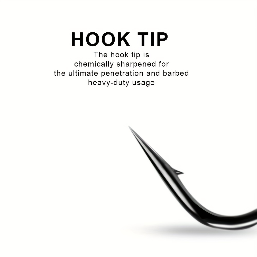 Proberos High Carbon Steel Fish Hook Sharp Barbed Double - Temu