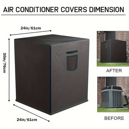 1pc outdoor air conditioner cover size 24x24x30 inches 30x30x32 inches universal protection cover winter outdoor ac protector durable cover