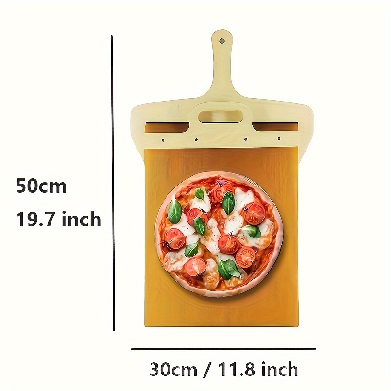 1pc, Sliding Pizza Peel, Pala Pizza Scorrevole, La Pelle À Pizza Qui  Transfère Parfaitement La Pizza