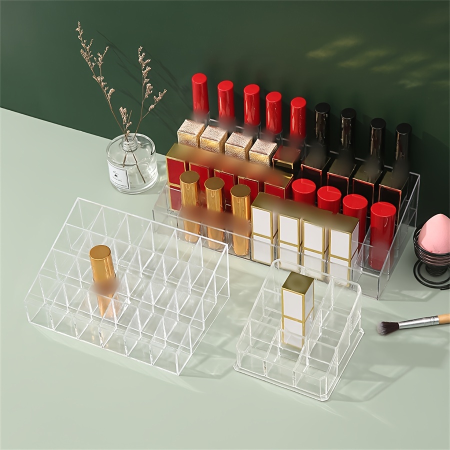 1pc Scatola Di Conservazione Rossetto, Organizzatore Trasparente