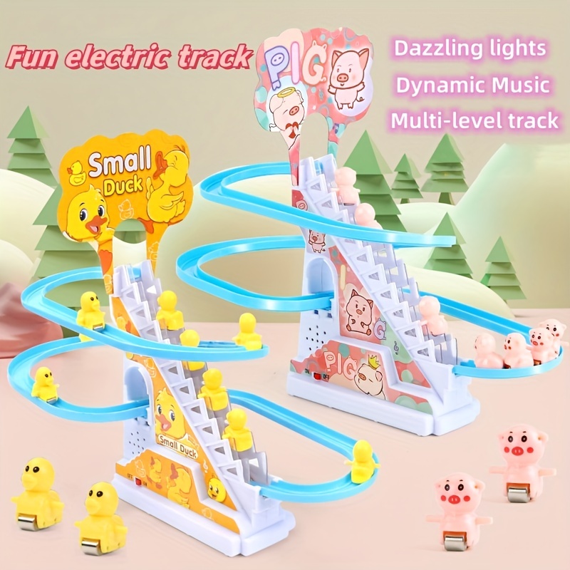 Escaliers Roller Coaster Toys Escaliers De Piste Électrique Jouets Jouets  Dintérieur Avec Lumières Led Clignotantes (canard) - Jouets Et Jeux - Temu  Belgium
