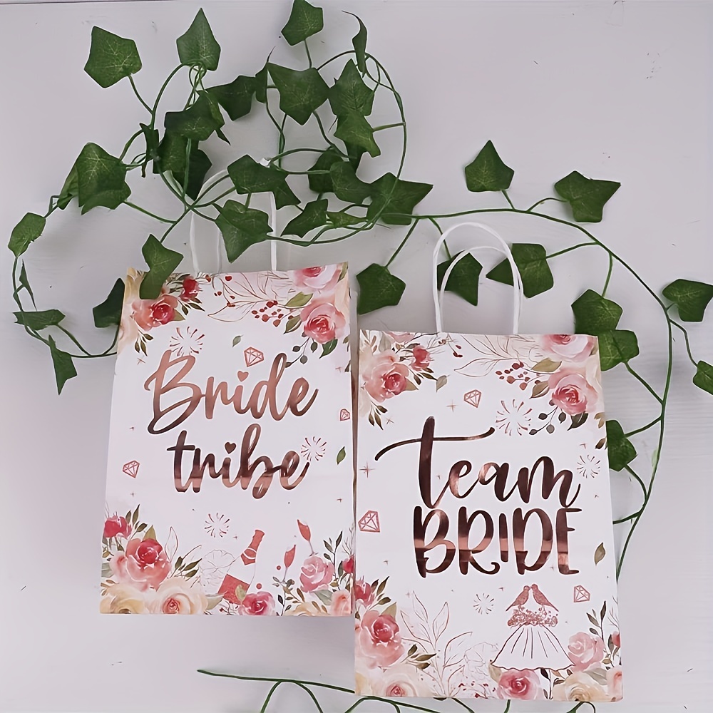 Team Bride Gift Bags With Handles For Bachelorette Party - Temu