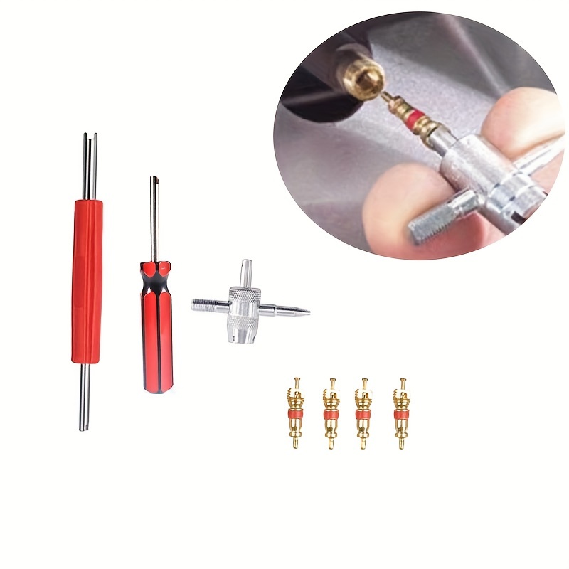 64-Piece Valve Core Wrench Tool Set for Tire Repair