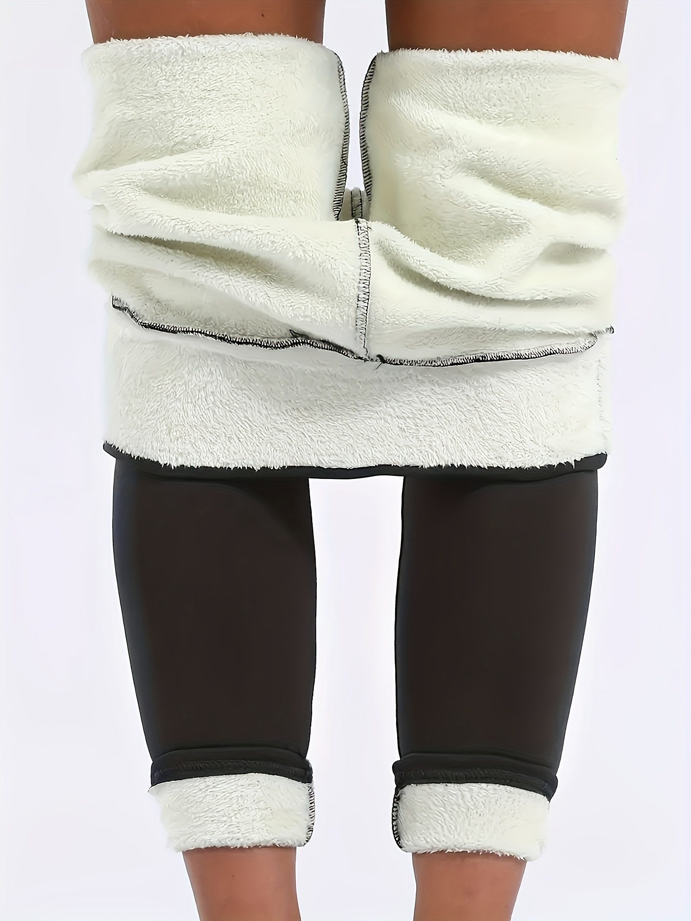  CHRLEISURE Womens Winter Warm Fleece Lined Leggings - Thick  Velvet Tights Thermal Pants