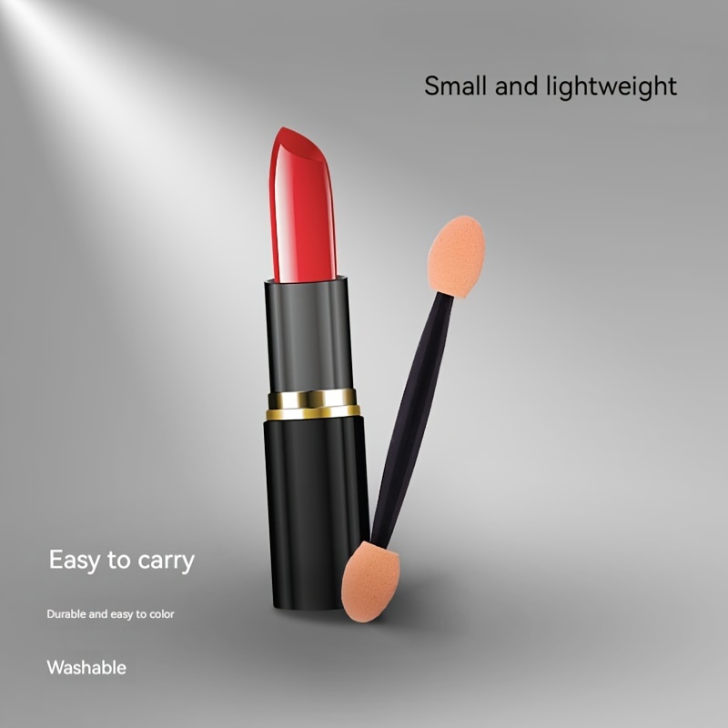 10 Stück Doppelkopf Augenbrauen- & Wimpernpinsel – Abgewinkelt, 18 Cm, Für Gel & Eyeliner
