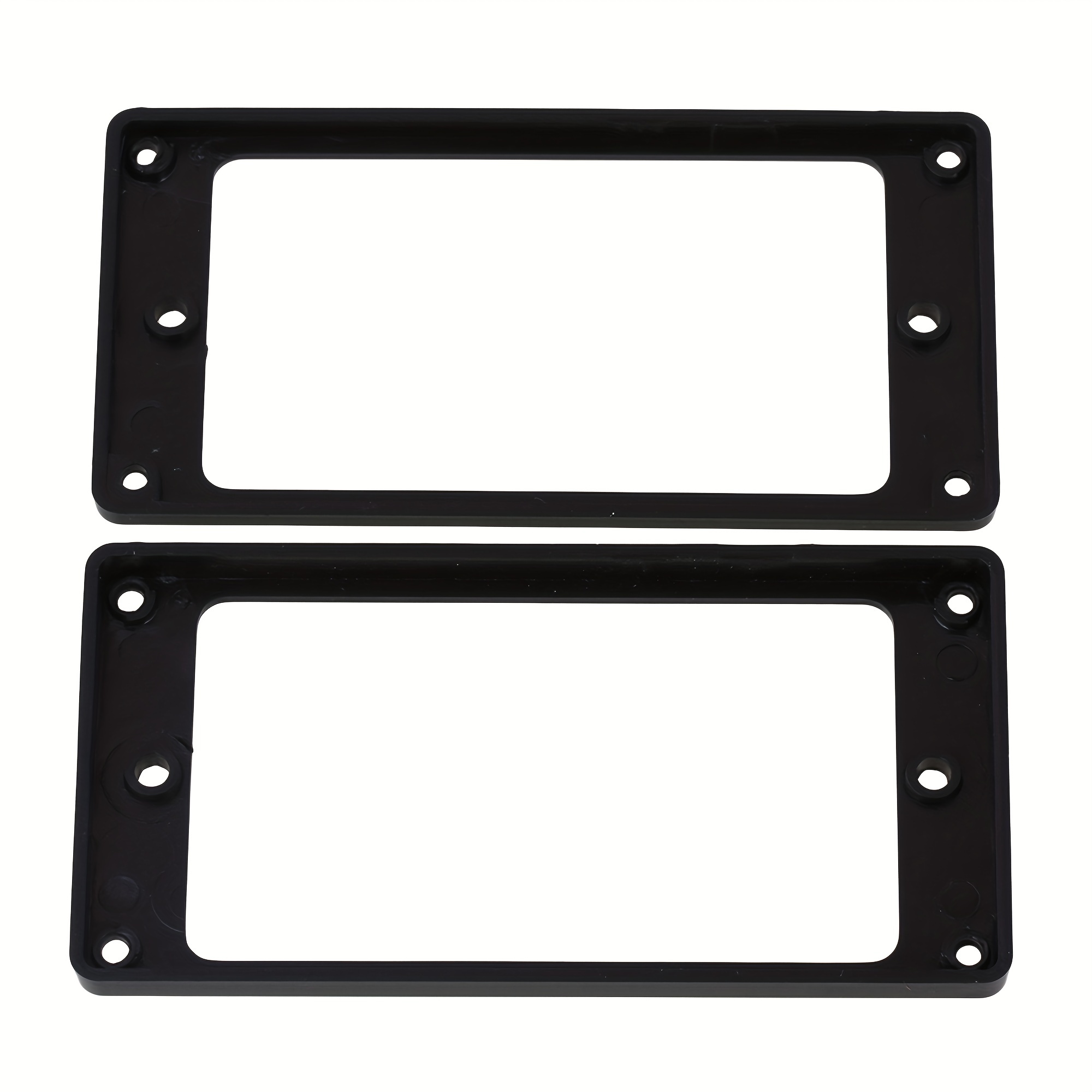 Guitar Humbucker Ring Flat Bottom Black 3mm Thickness