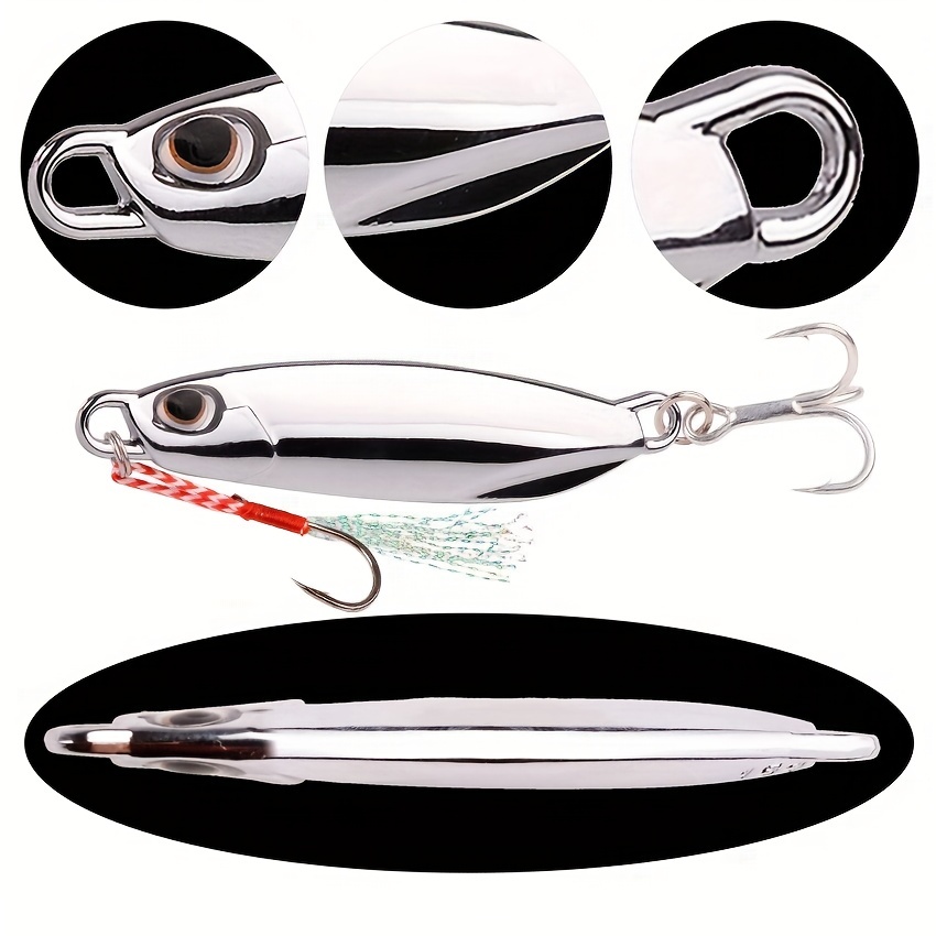 Electroplated Metal Spoon Fishing Lures Hooks Ideal Catching - Temu