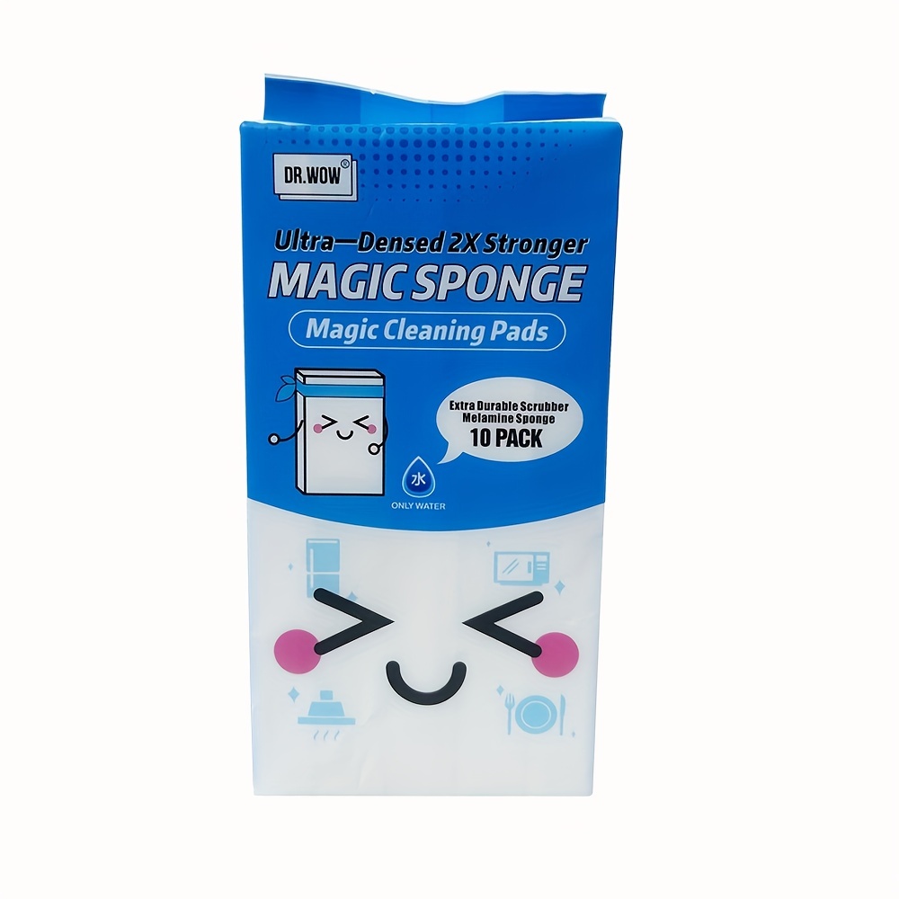 10pcs/pack, UltraDensed 2X Stronger Magic Sponges Eraser, Melamine Sponge  In Bulk, 2X Density, Long Lasting