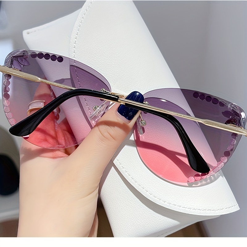 Luxury Rhinestone Square Sunglasses For Women Sparkling Gradient Uv400 Sun  Shades For Party Beach Travel - Temu