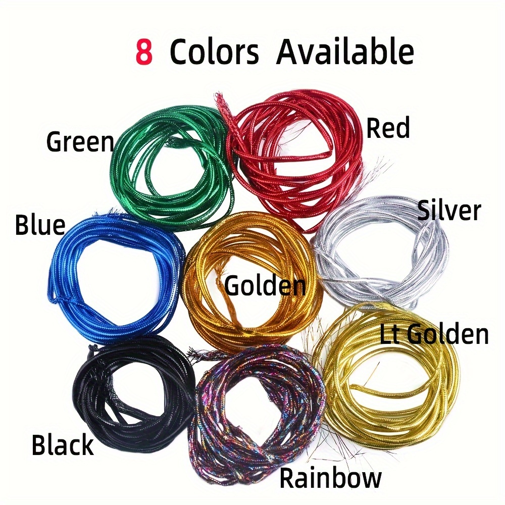 Holographic Mylar Hollow Cord Lures Body Braided Flash Tube - Temu