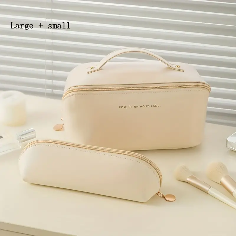 travel makeup clutch bag zipper versatile cosmetic bag portable toiletry wash bag details 5