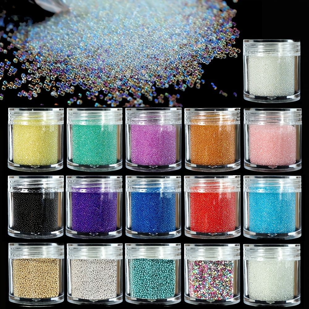 Caviar Beads Nail Crystals Micro Pixie Beads Multicolor - Temu Germany