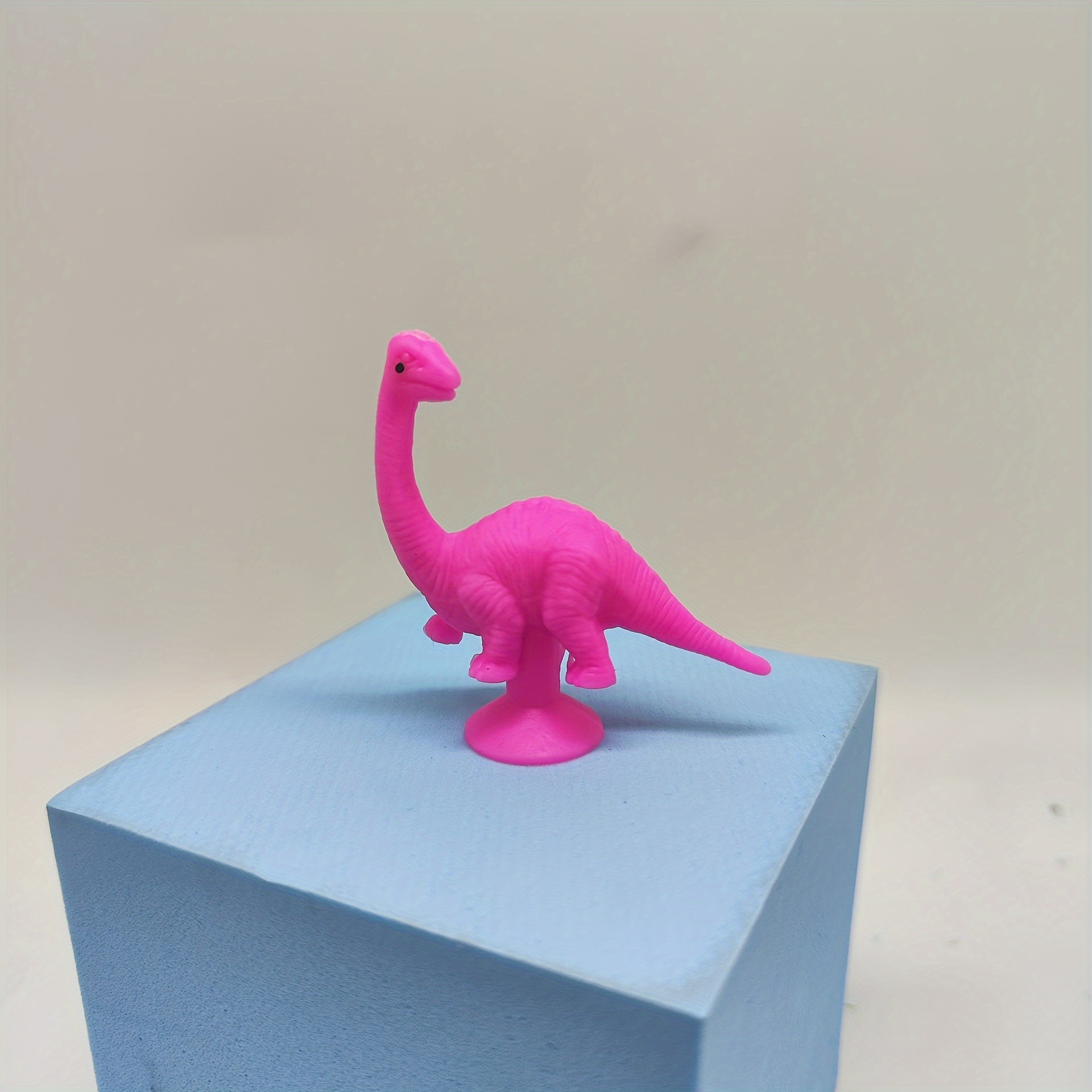 12pcs Mixed Dinosaur Sucker Toy Plastic Decompression Monster Doll Toy