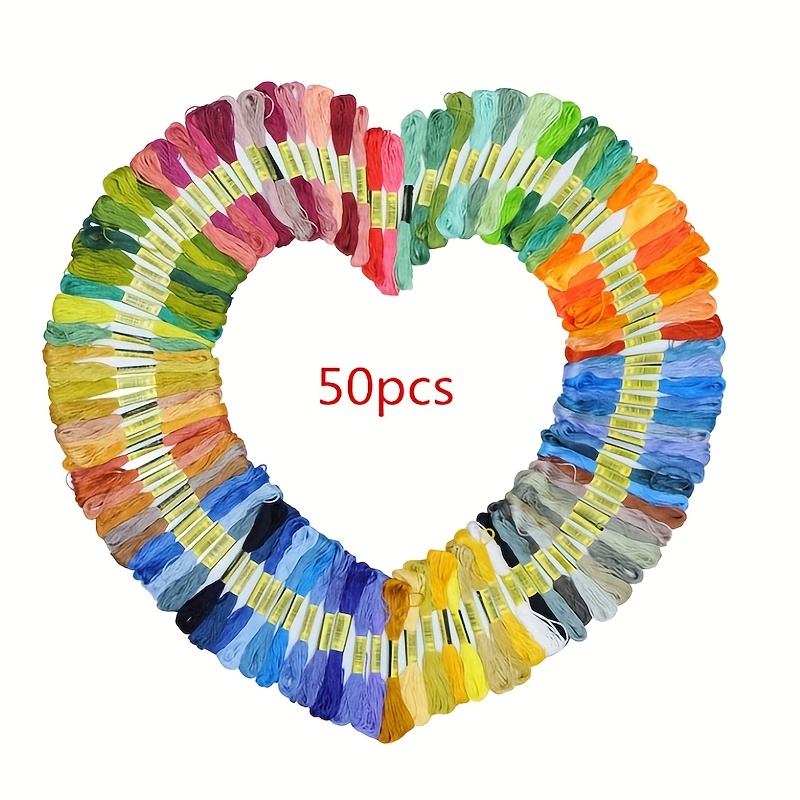 

50/100pcs Colors Embroidery Thread 314.96inch Cross Stitch Thread Sewing Skeins Embroidery Floss Kit Diy Sewing Thread