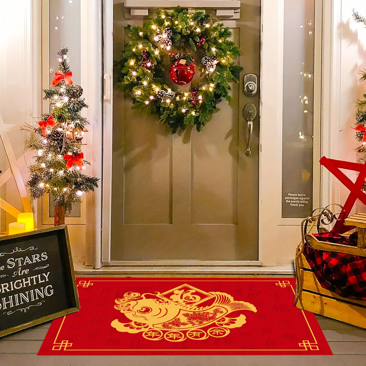 Christmas Door Mat Xmas Welcome Non-Slip Washable Door Mat Rug - China  Christmas Decoration and Christmas Ornament price