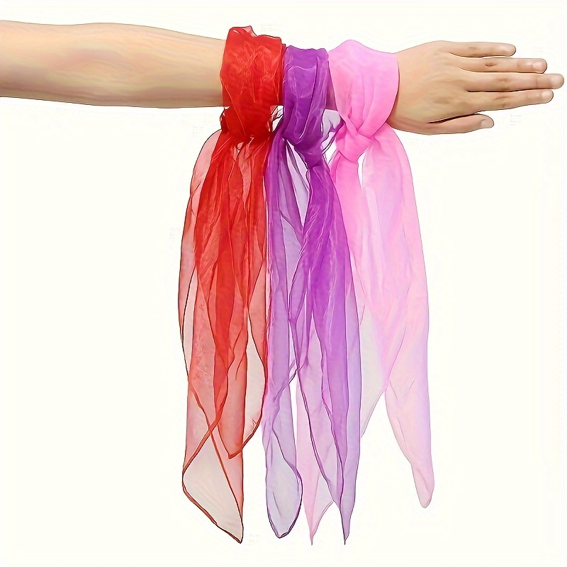 Chiffon Nylon Scarf Magic Scarf Handkerchief For Performance - Temu