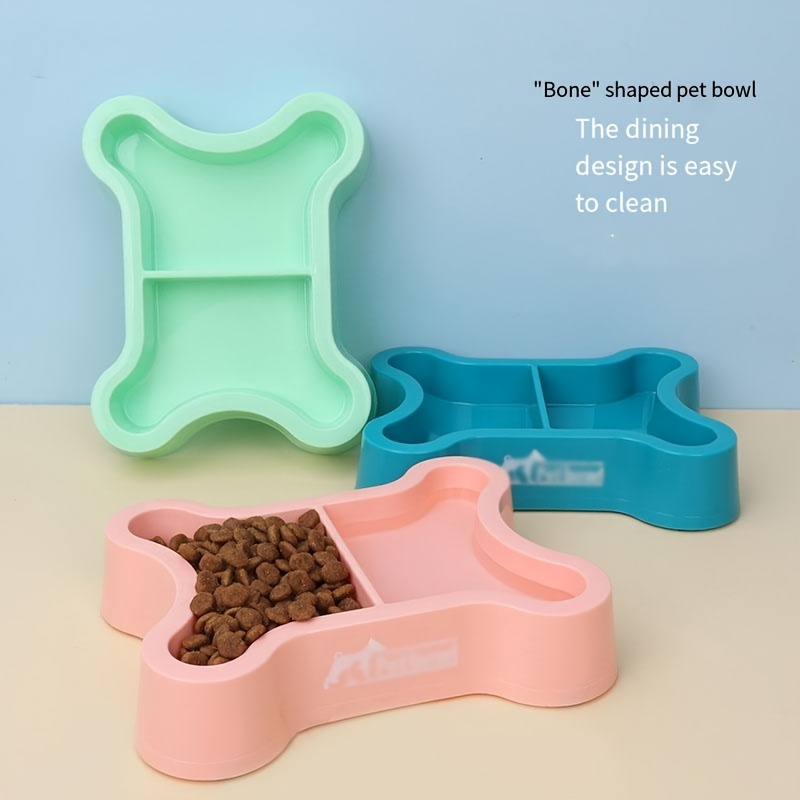 Plastic dog bowls with bones best sale