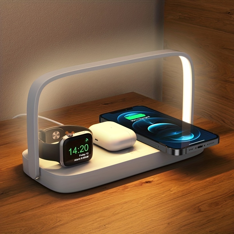 Chargeur sans fil iPhone QI lampe de bureau