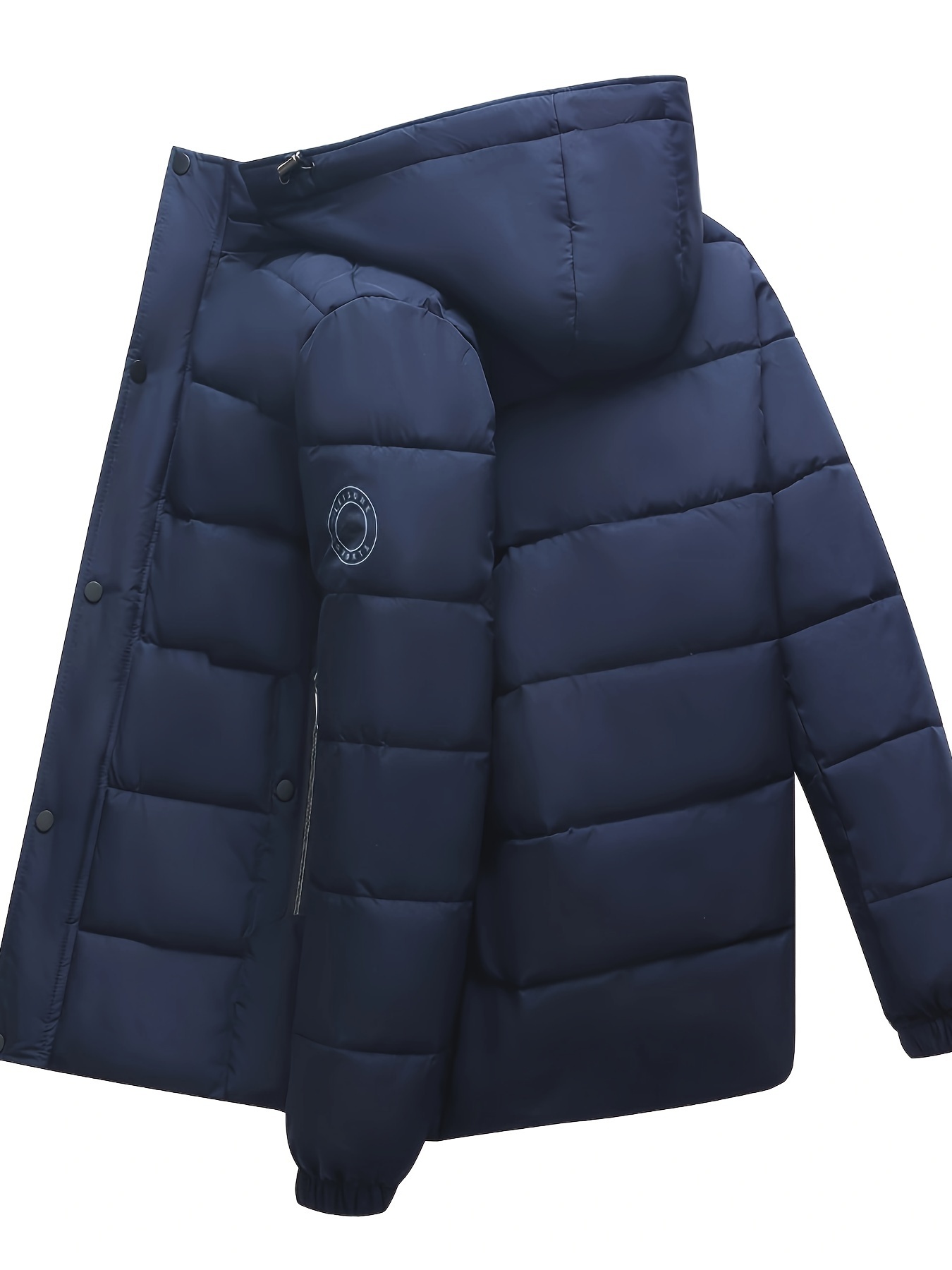 Long navy outlet blue puffer coat