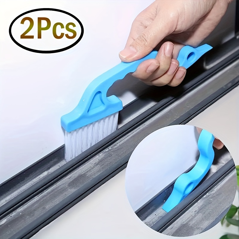 Universal Blue Window Corner Brush Cleaning Car Crevice Brush For