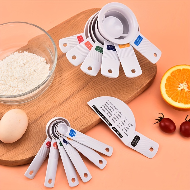 6Pcs Multi Purpose Spoons Measuring Tools Baking Flour Measurer