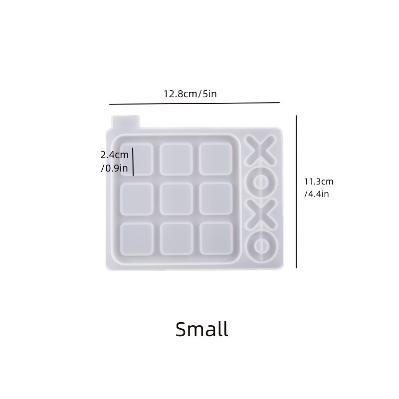 STAMPI IN RESINA, Stampo in silicone per giochi Tic Tac Toe da 5, Stampi in  resina