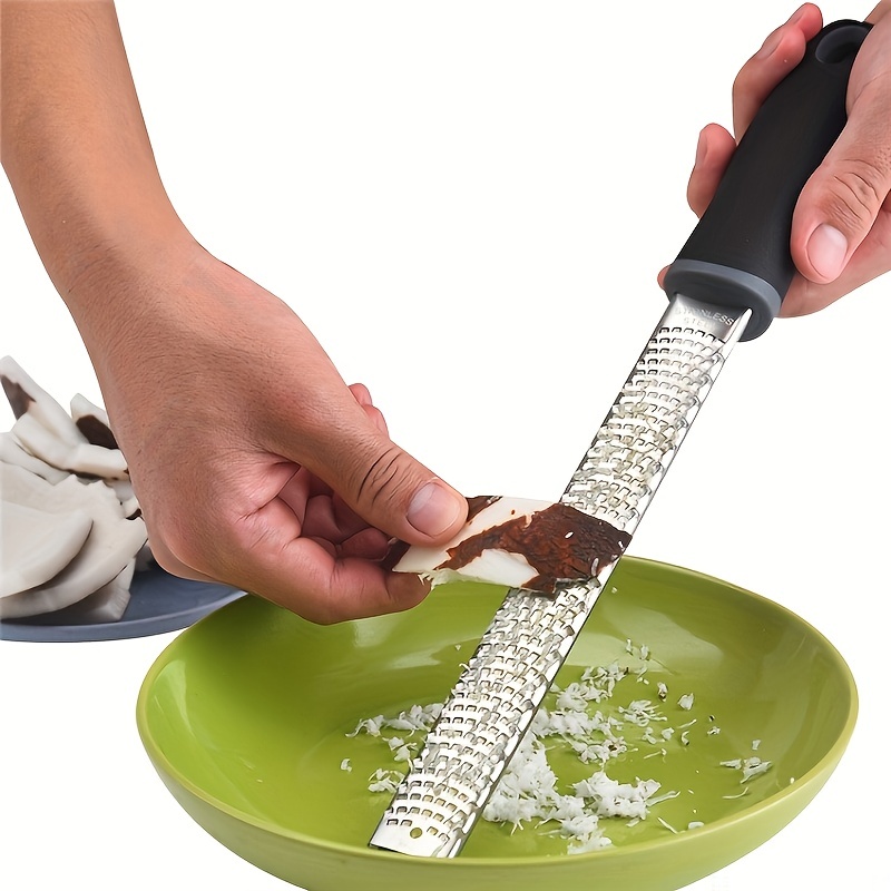 Cheese Grater & Lemon Zester With Protect Cover Cleaning Brush