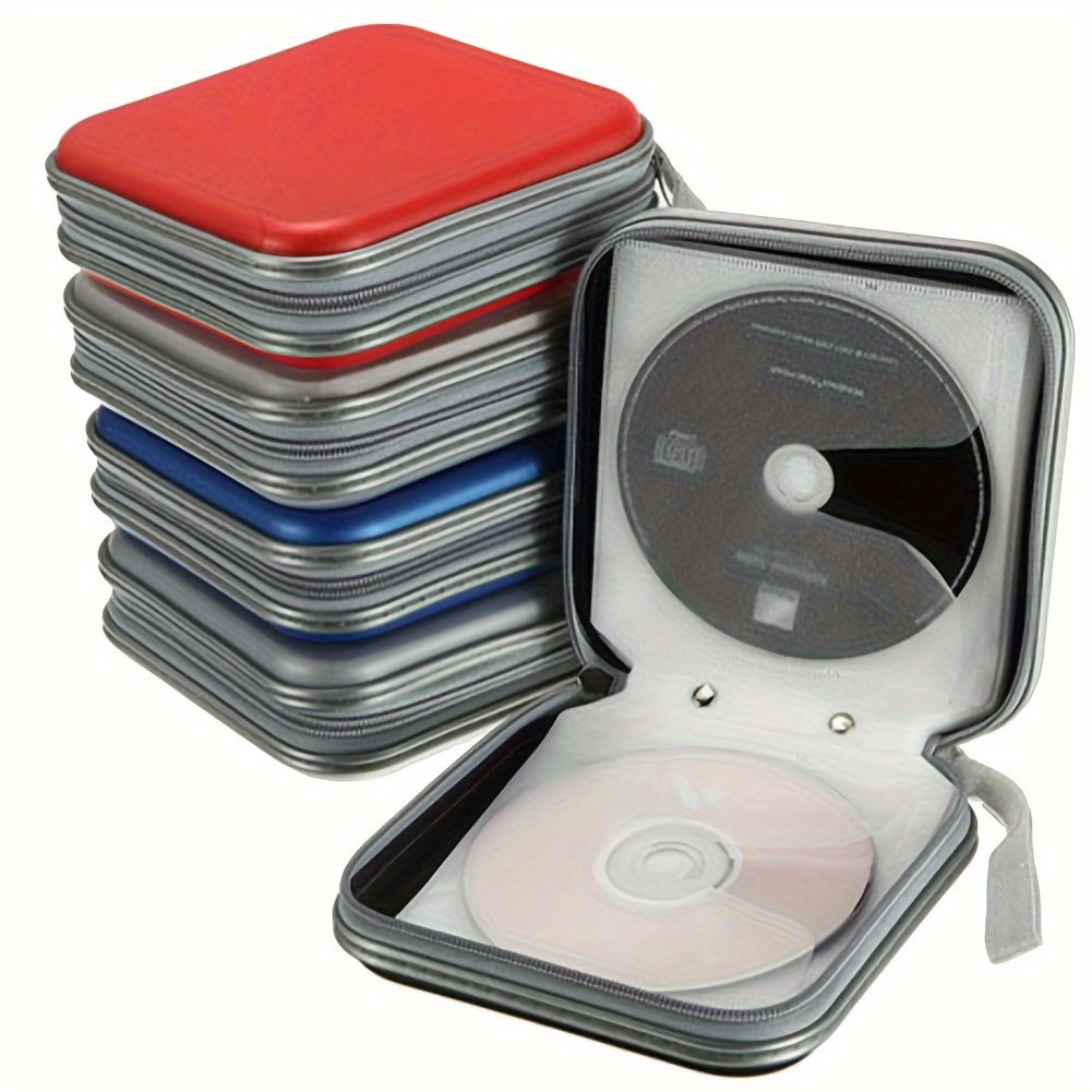 Range CD, Pochette CD en Plastique Dur DVD/VCD Range CD 40 PCS Housse CD