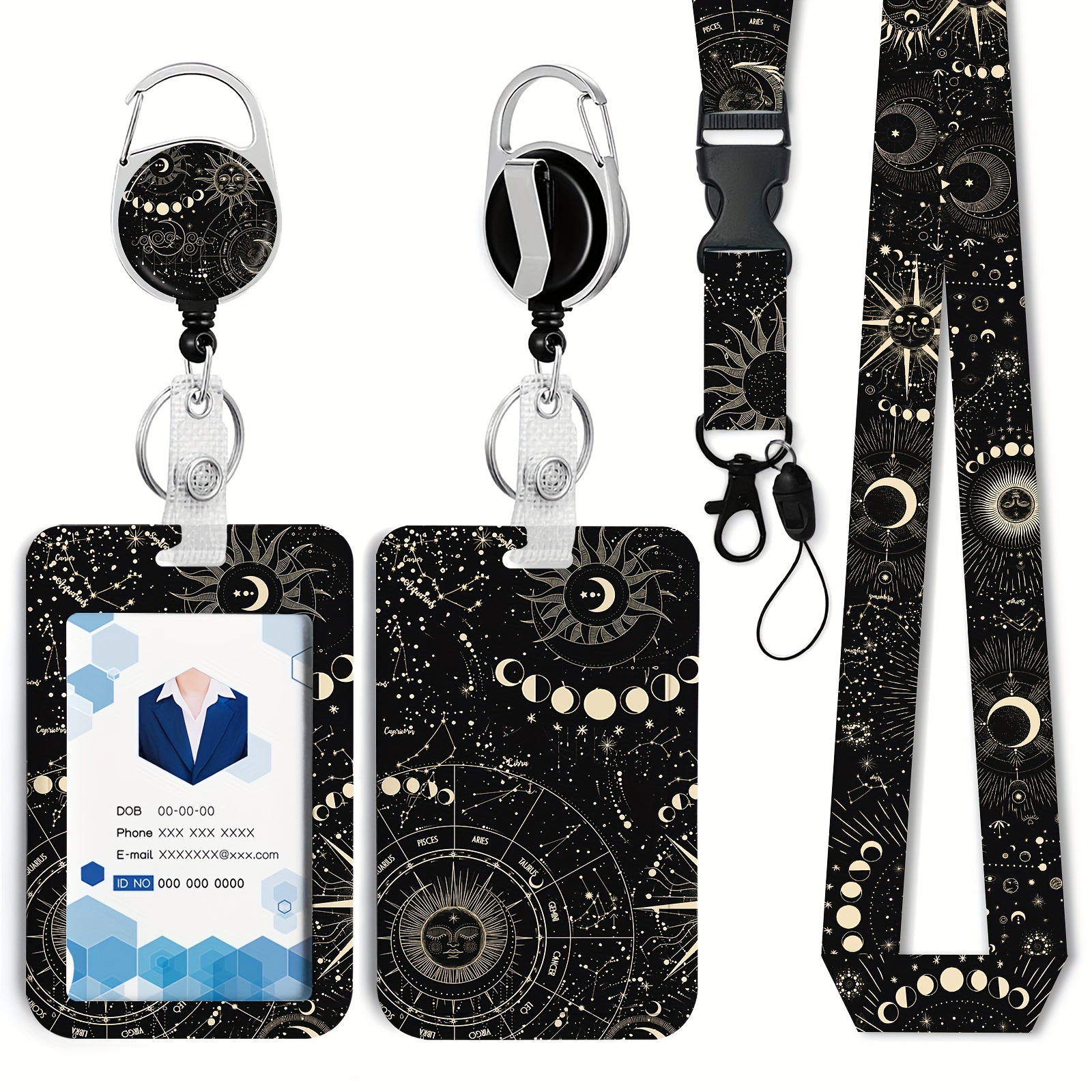Retractable Key Holder, Heavy Duty Metal Key Reel Badge Holder Telescopic  Rope Pull Key Chain Keychain Card Holder With Belt Clip - Temu