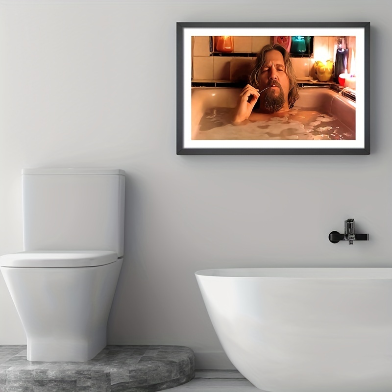 Affiche de peinture Spiderman drôle, appareil photo dans les toilettes,  décor de salle de bain, décoration de salle de bain, Art mural de maison -  AliExpress