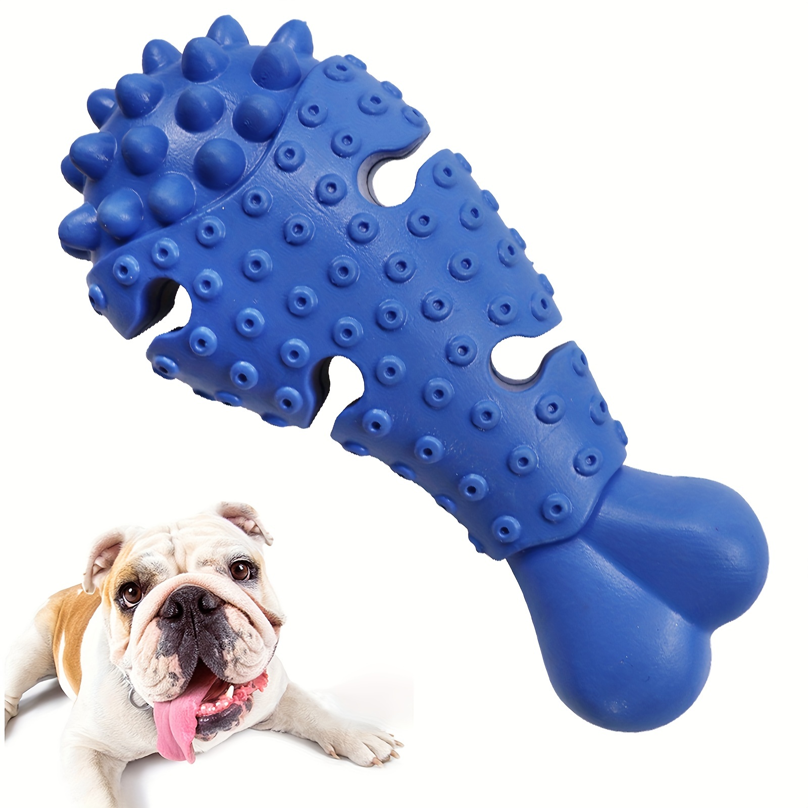 Chew Toy Small Dog Toys Uk Durable Rubber Chicken Leg-Shaped Dog