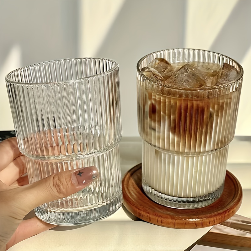 Ribbed Glass Cups - Temu