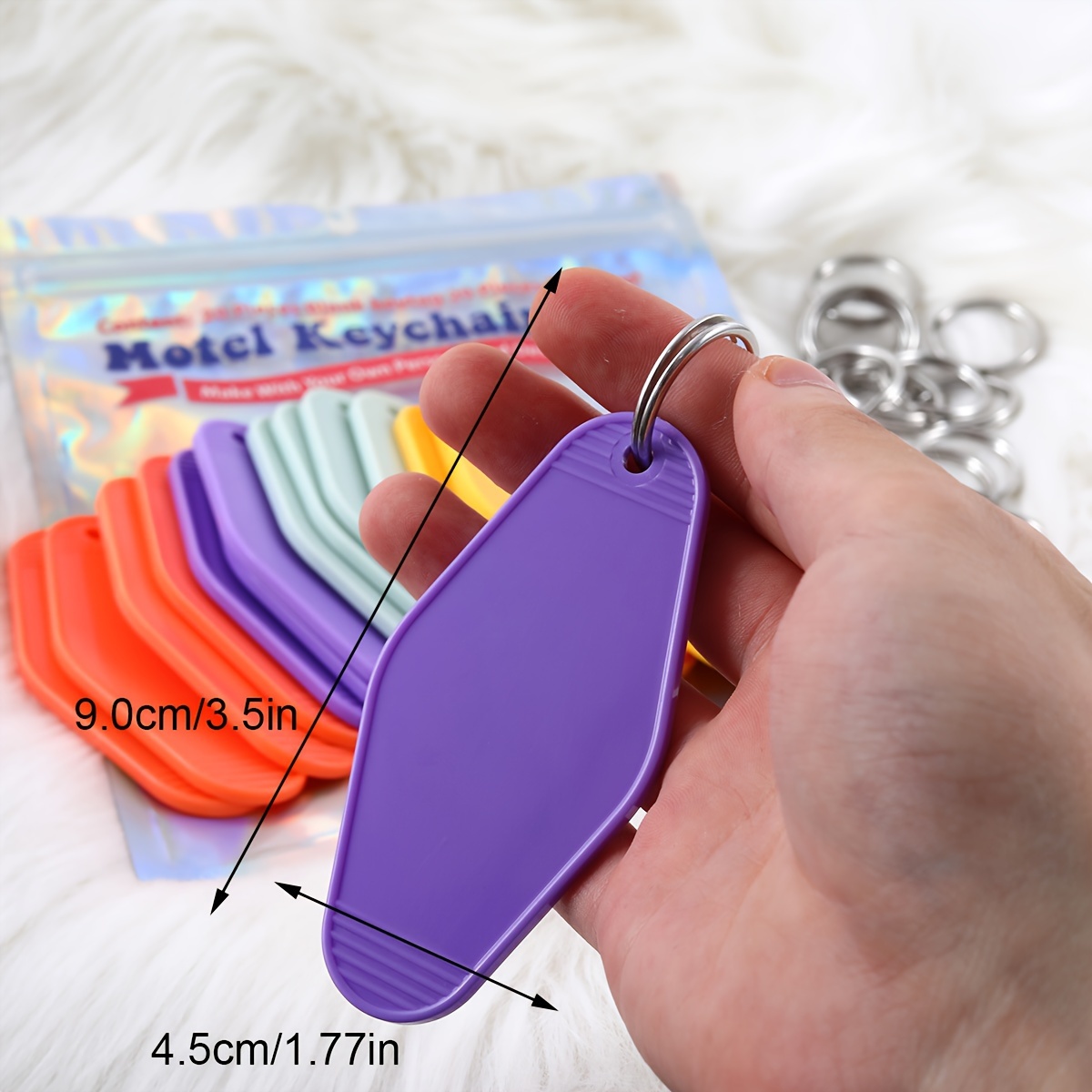 Blank Motel Hotel Keychain Acrylic Key Tags Luggage Tags Item Identifiers Markers  Travel Outdoor Accessories - Temu