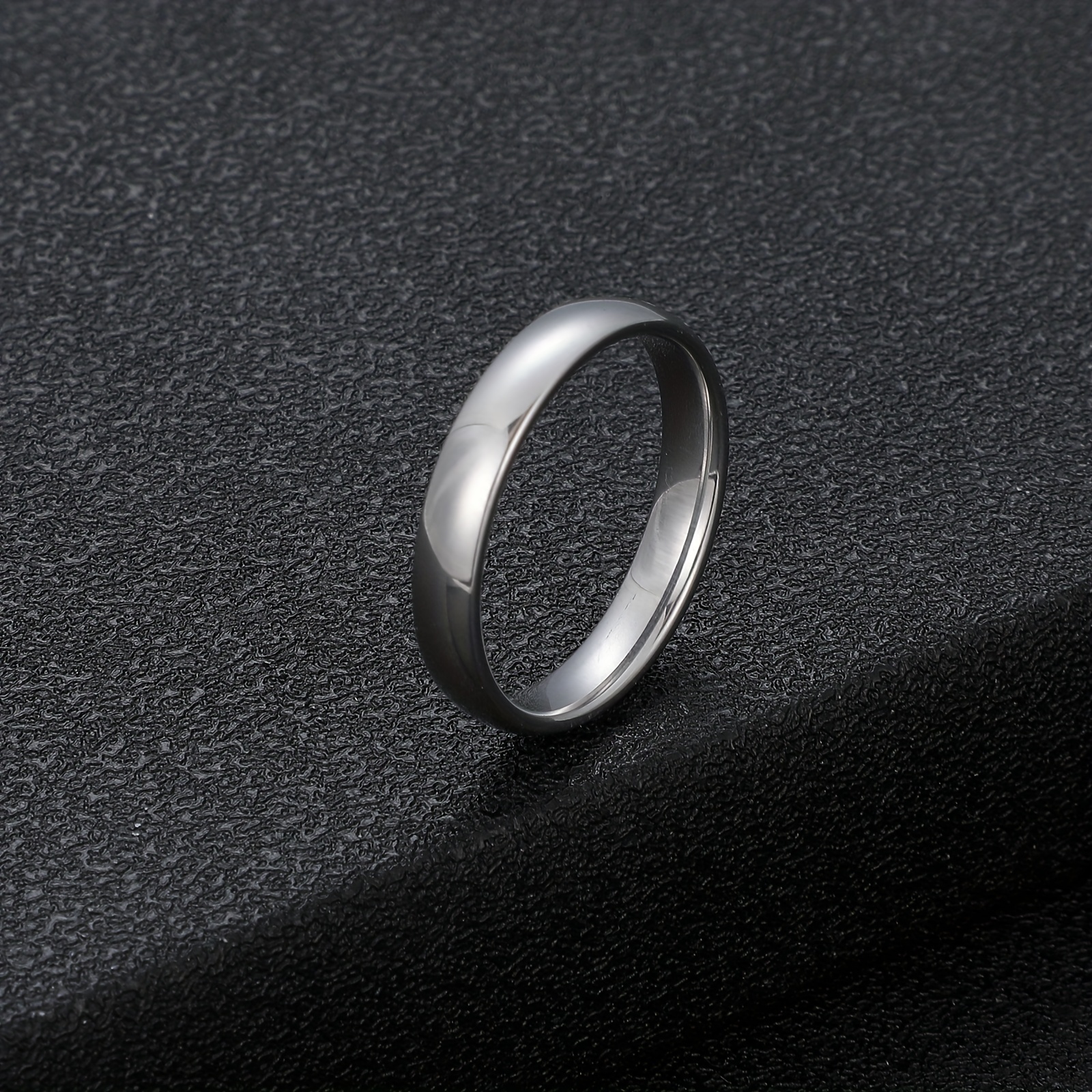 Titanium Steel Ring Non Fading Solid Ring 4 Sizes