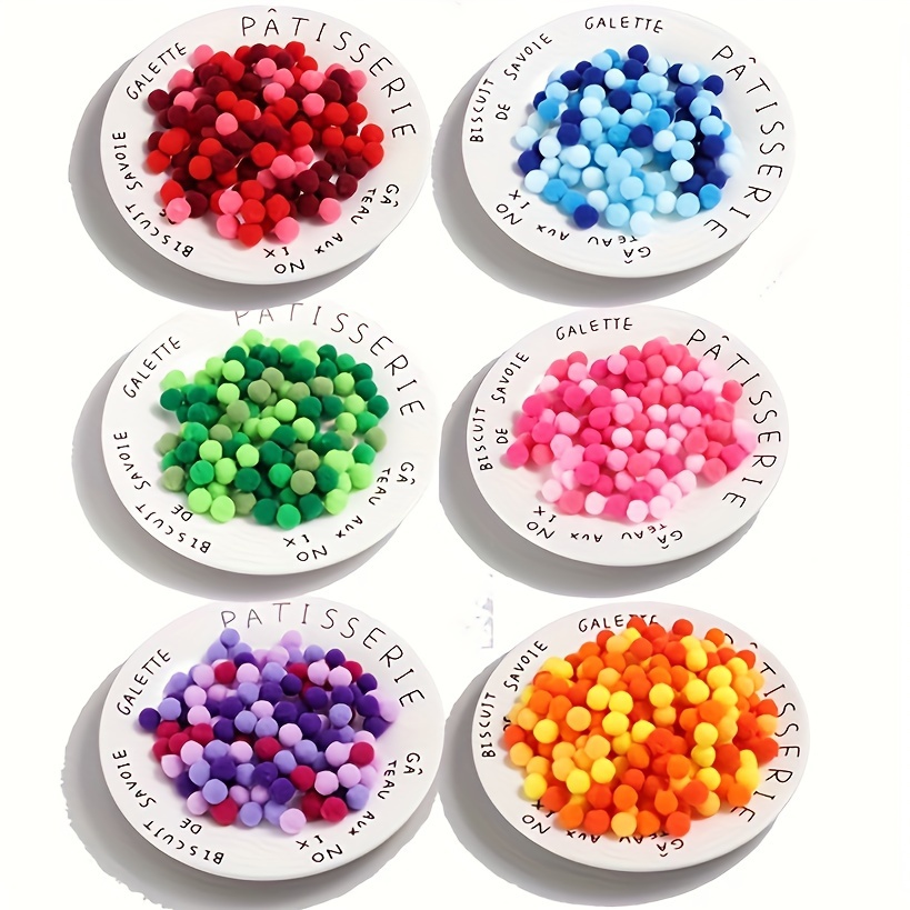  900 PCS Pom Poms, Multicolor Bulk Pom Poms Arts and Crafts,  Soft and Fluffy Craft Pom Poms, Assorted Sizes Pompoms, for Arts and Craft  Making Decorations : Arts, Crafts & Sewing