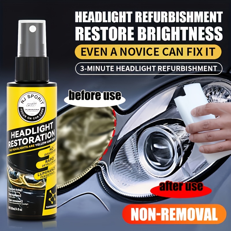 100ml Car Headlight Cleaner Headlight Renewal Polish And Maintenance Liquid  Coating Agent Cleaner For Motorcycles Cars RVs - AliExpress