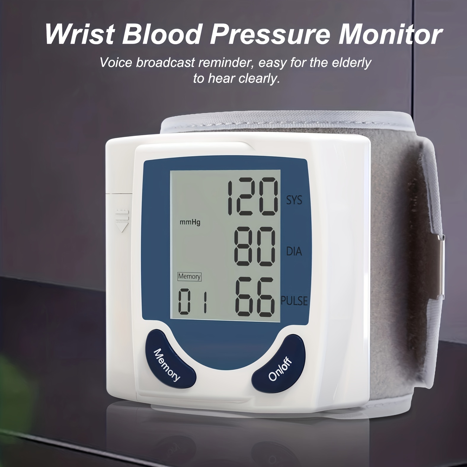 Automatic Talking Wrist Blood Pressure Monitor With Heart - Temu