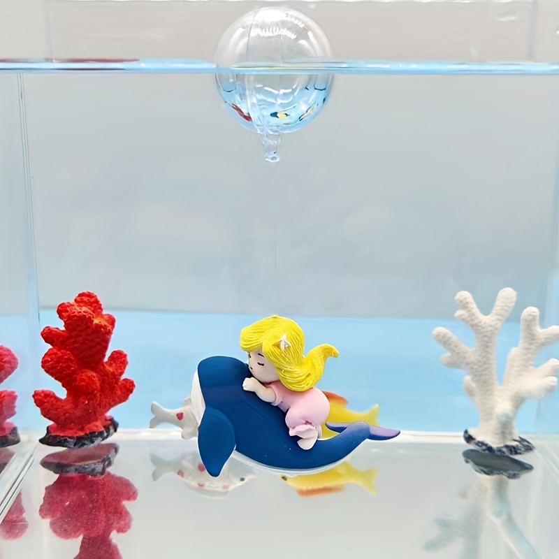 TOYMIS 2 Pack Fish Tank Decorations, Cute Little Diver Aquarium