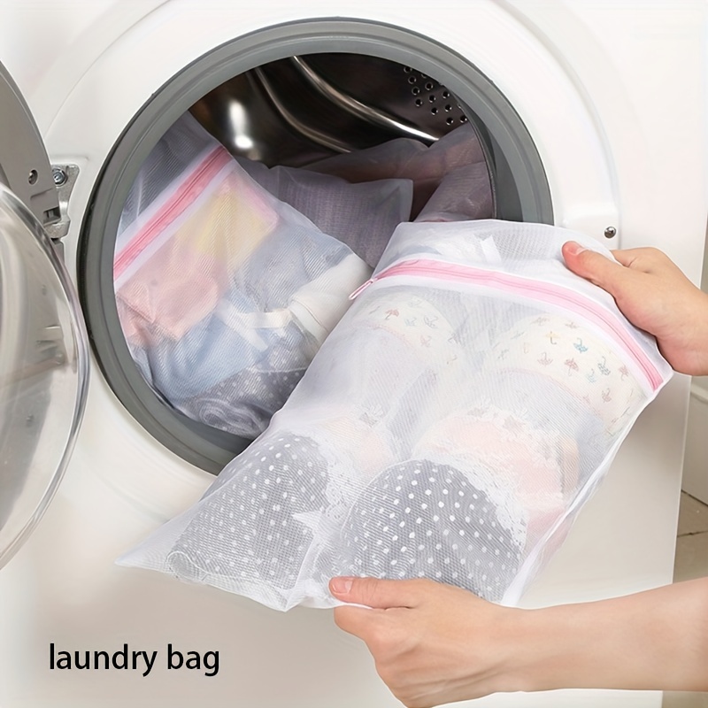 Fine Mesh Laundry Bag Household Clothes Underwear Bra - Temu
