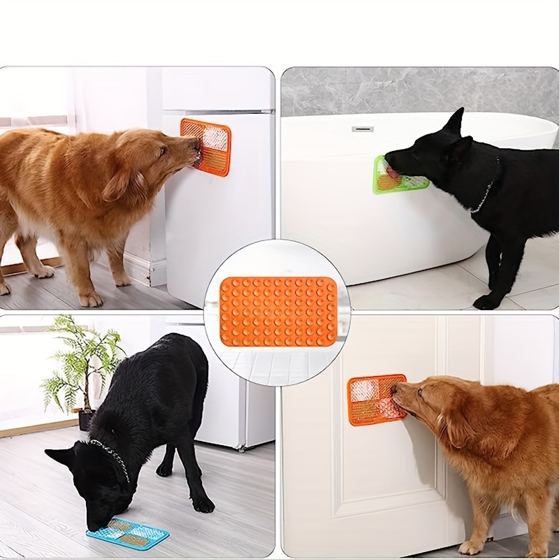 Lick Mat for Dogs and Cats, 2PCS Licking Mats Dog Slow Feeders with Suction  Cups for Dog Anxiety Relief, Cat Lick Pad for Boredom Reducer, Dog Calming  Feeder Mat for Bathing and