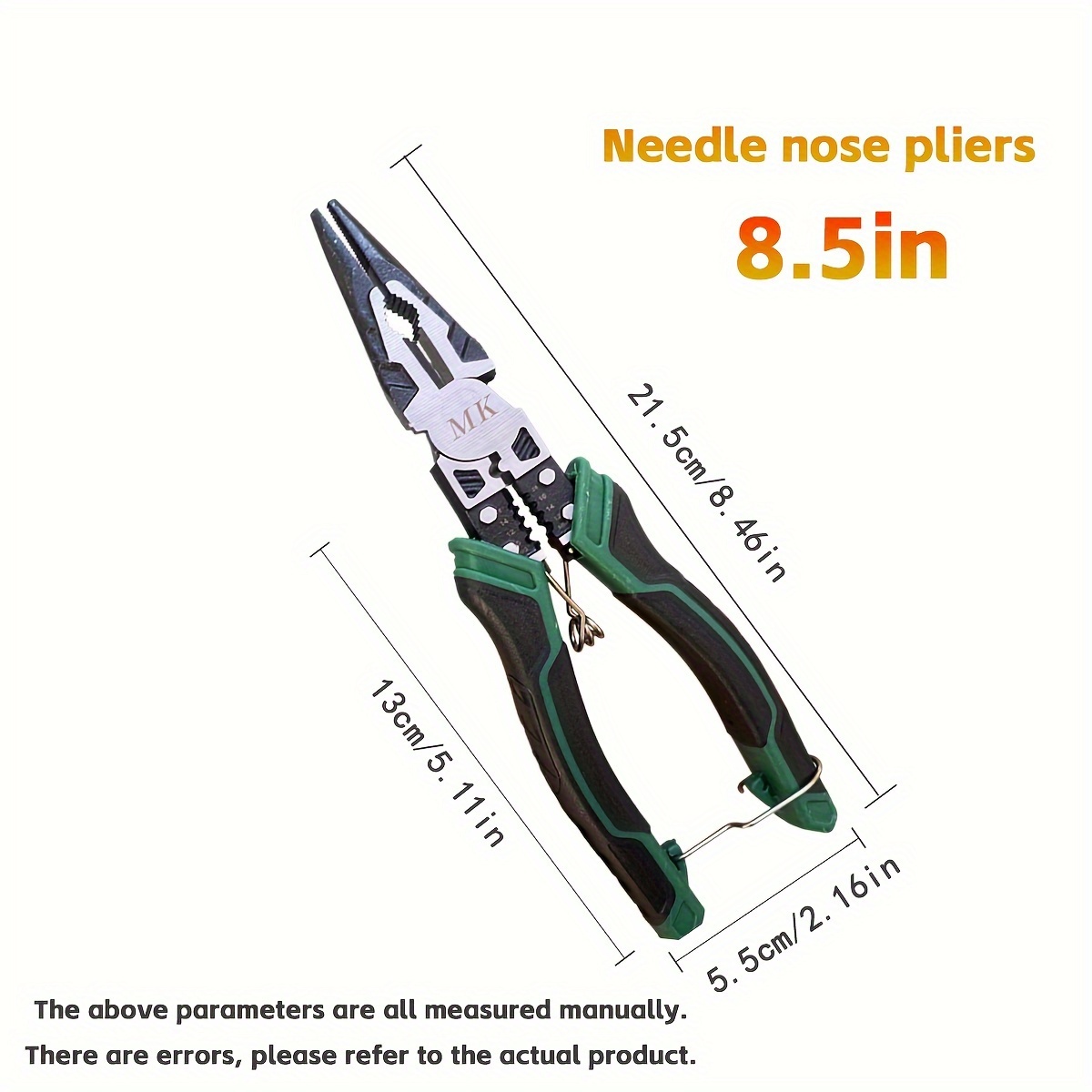 Excel 5in Needle Nose Pliers w/ Side Cutter